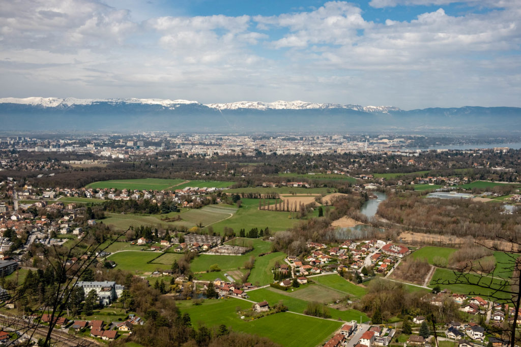 Vue sur Genève depuis le Salève