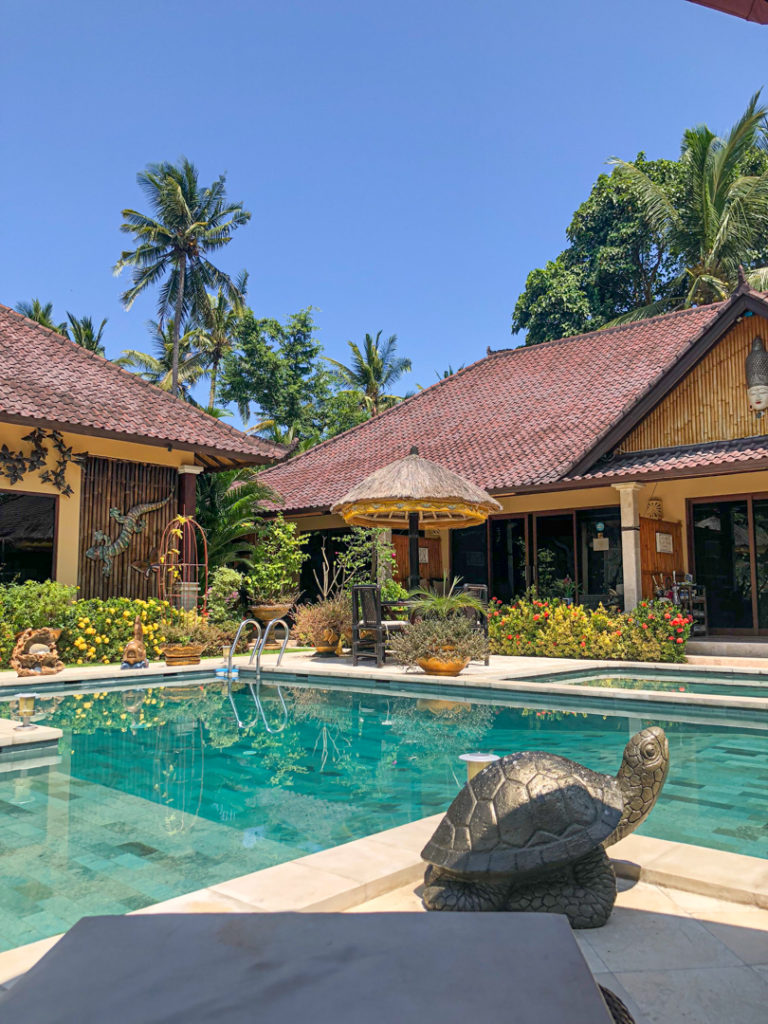 La piscine de la Villa Gusmania à Bali