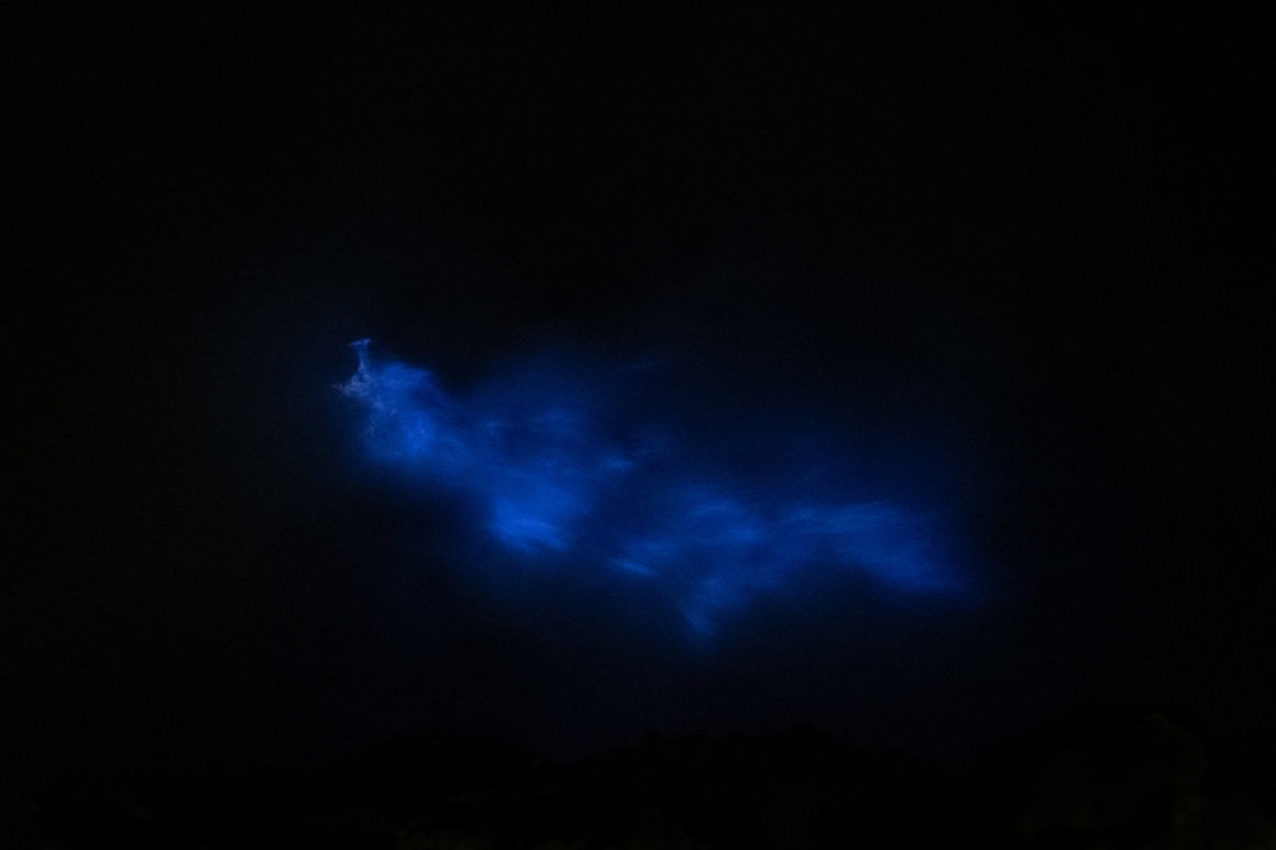 Blue flames sur le Kawah Ijen