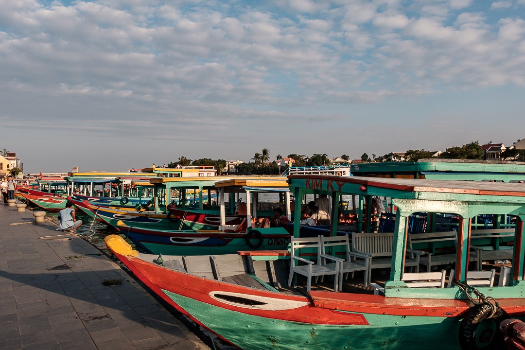 Les bateaux de pêcheurs au Vietnam